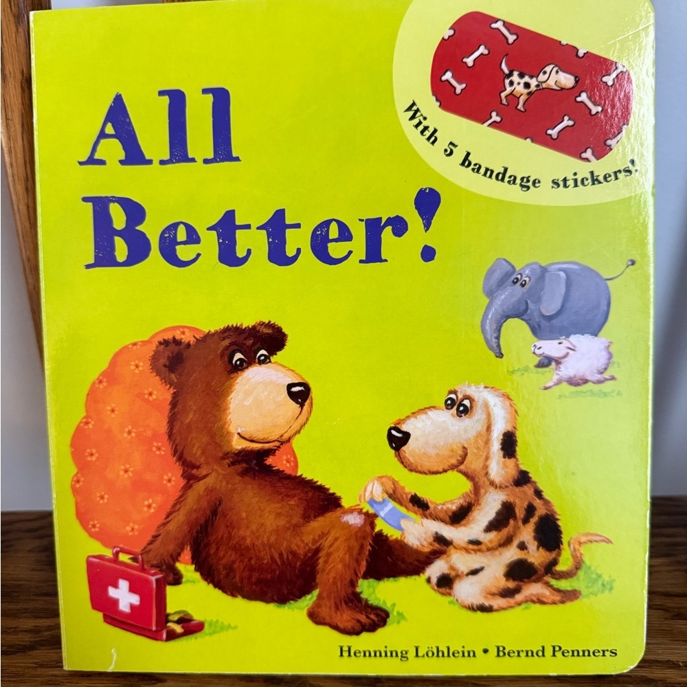 All Better! Interactive Board Book - Kane Miller (4 Reusable Stickers)